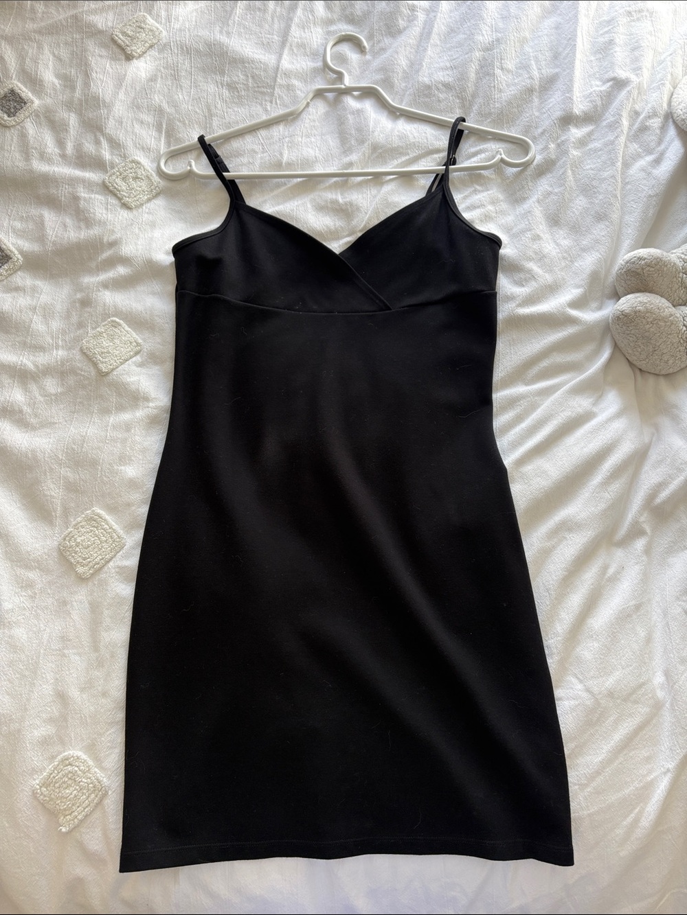 Sunday Best Black Mini Slip Dress with Spaghetti Straps